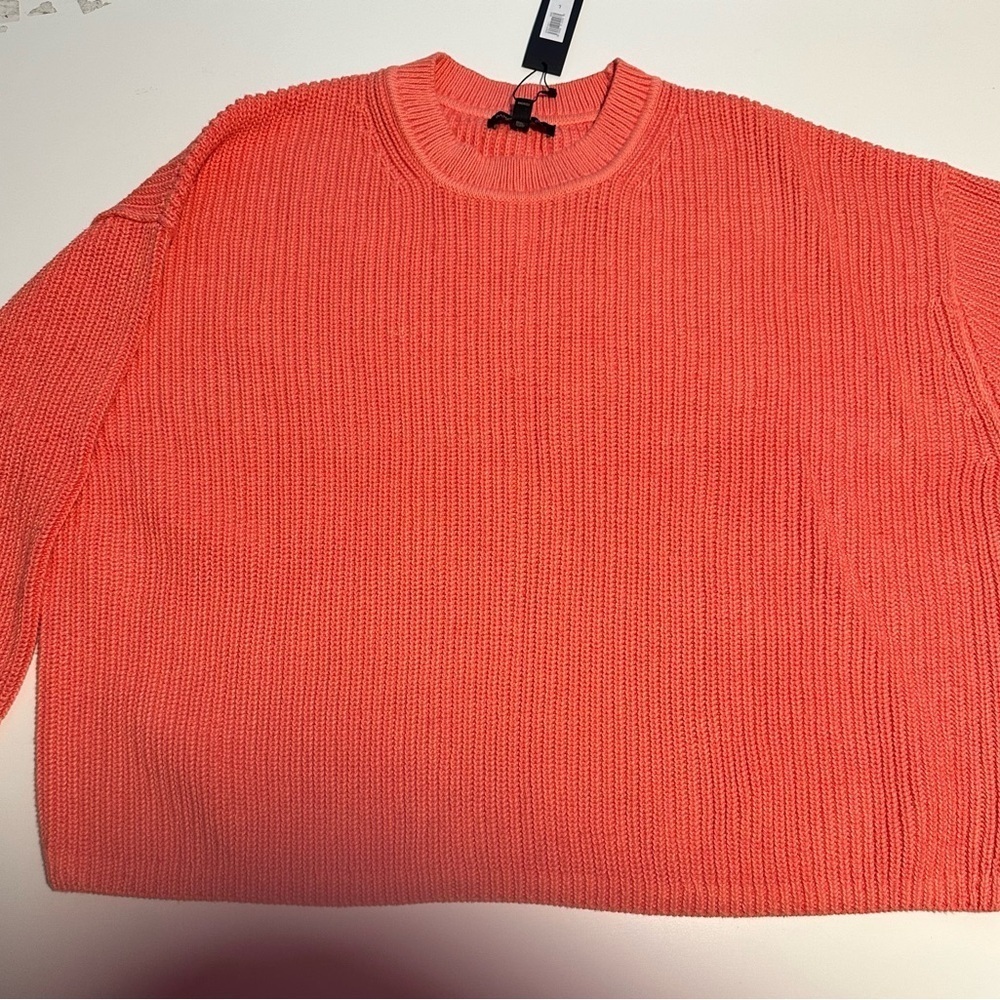 banana republic cropped salmon colored sweater NWT Large